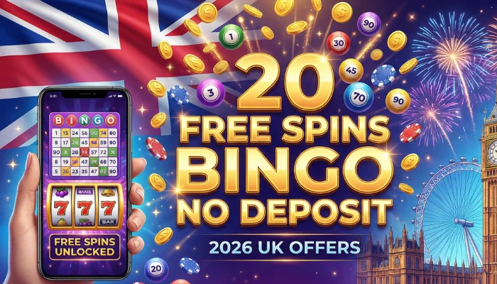 20 Free Spins Bingo No Deposit UK Offers 2026